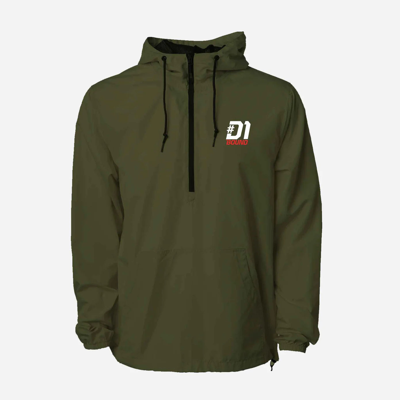 #D1Bound Lightweight Pullover Windbreaker - OD Green