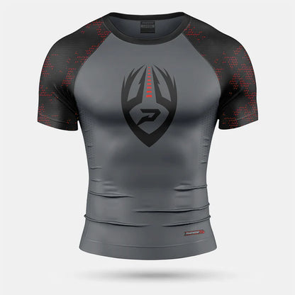 Shard Camo Compression Shirt - Red