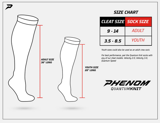 Phenom Elite 'Quantum Knit' Extra Long Padded Scrunch Socks - Pink