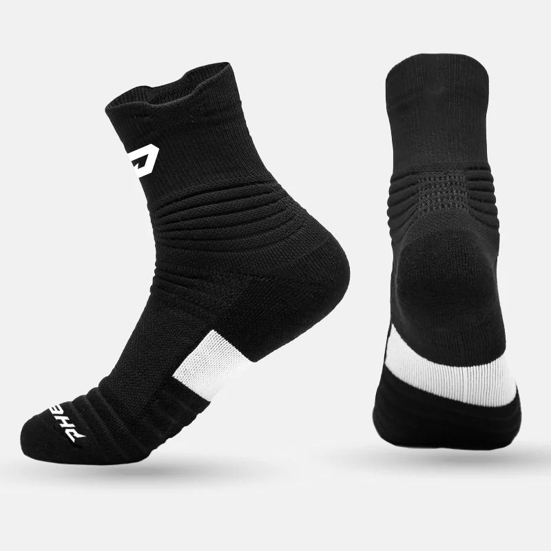 Quantum Knit Lite Quarter Performance Socks - Black