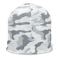 #D1Bound White Camo Beanie