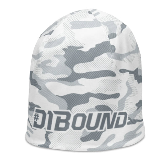 #D1Bound White Camo Beanie