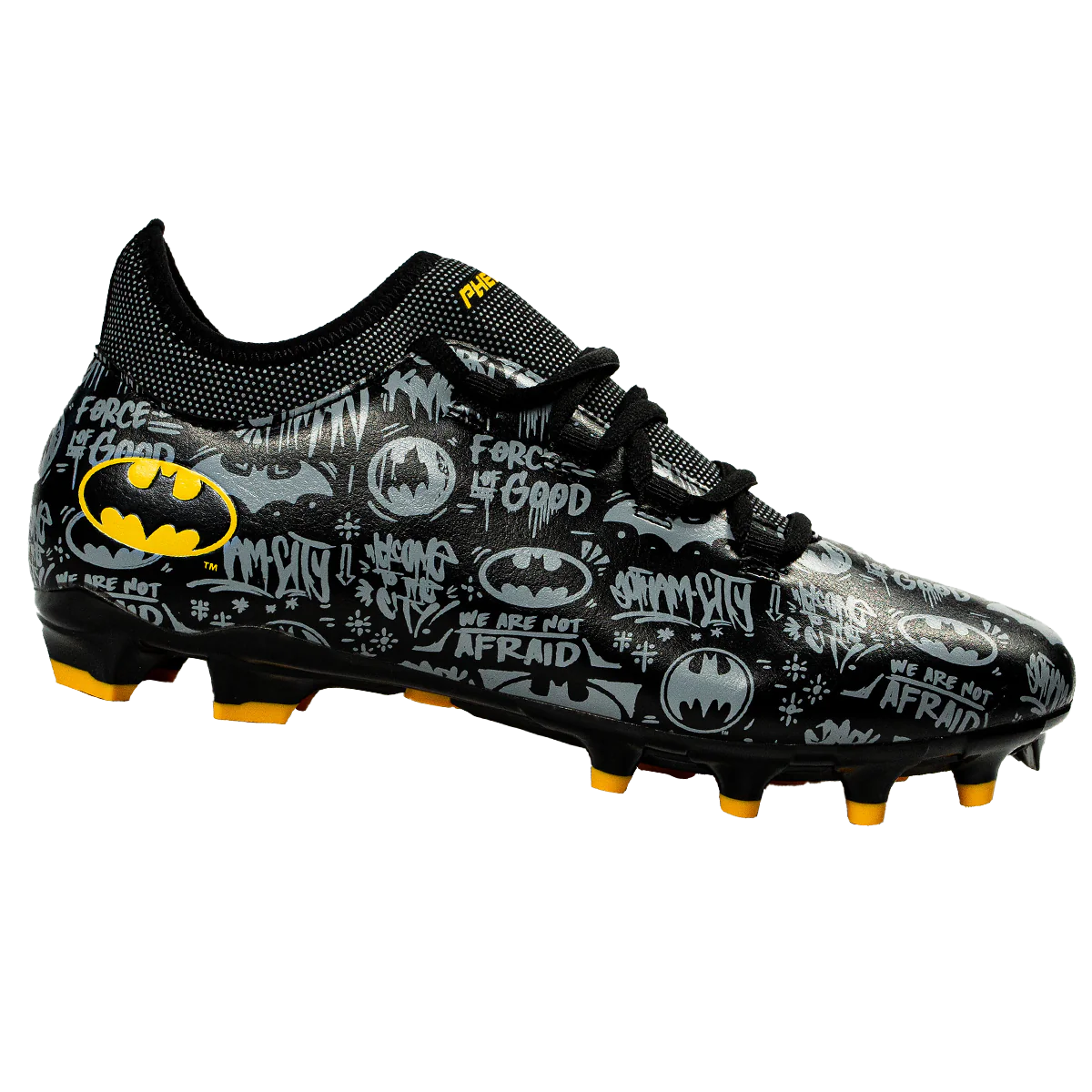 Batman Youth Football Cleats - Velocity 2.0 by Phenom Elite