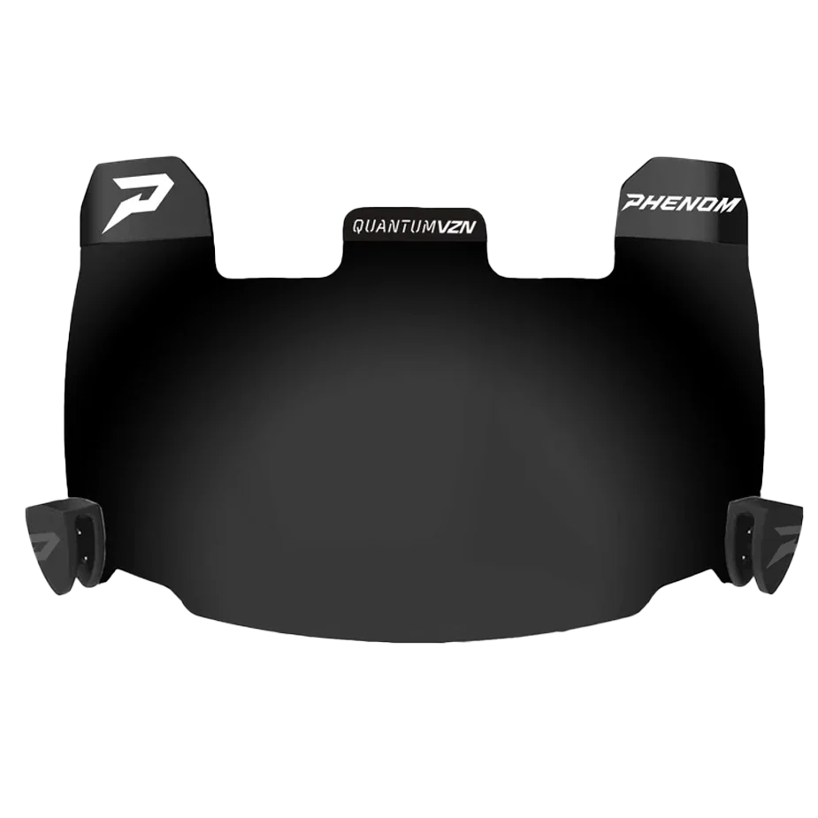 Black Football Visor - QVZN 1.0 by Phenom Elite