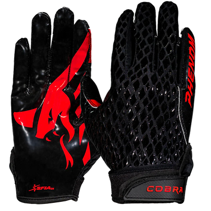 Phenom Elite Football Gloves - VPS4 - Black Cobra Skin