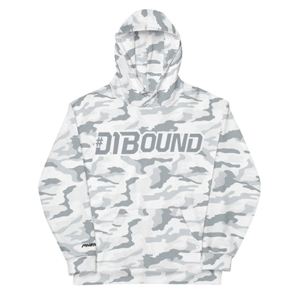 #D1Bound White Camo Unisex Hoodie