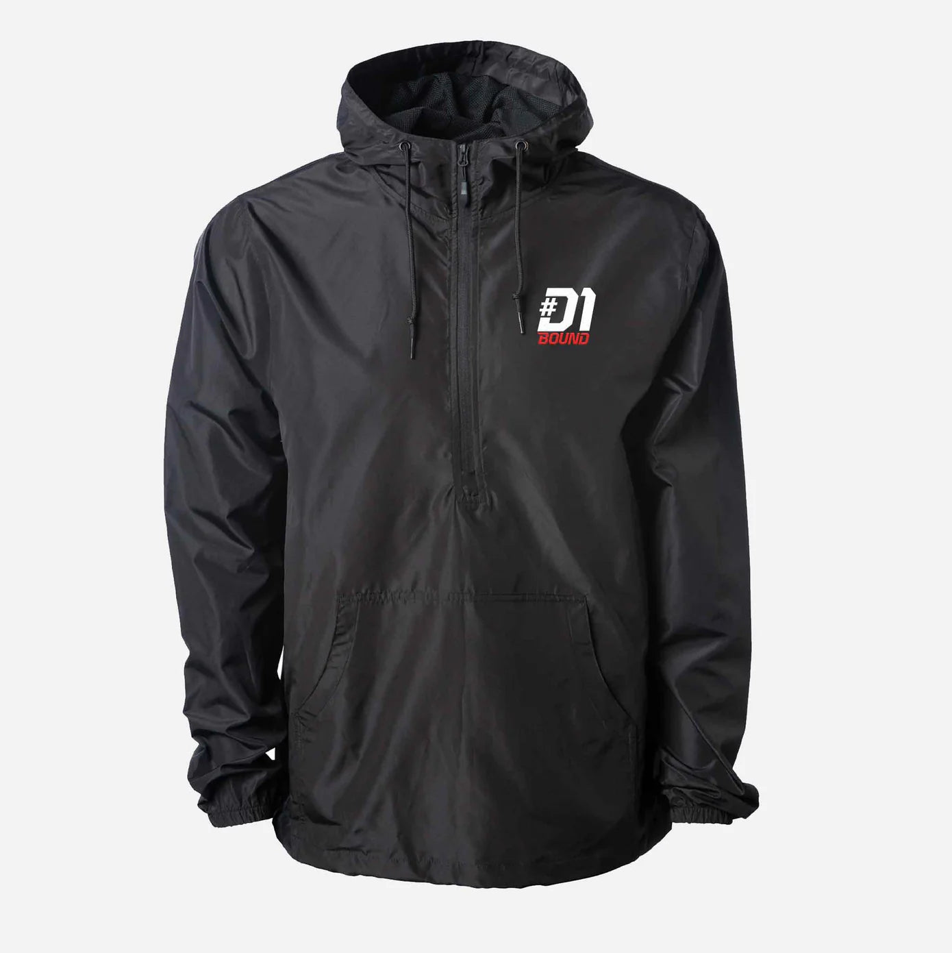 #D1Bound Lightweight Pullover Windbreaker - Black