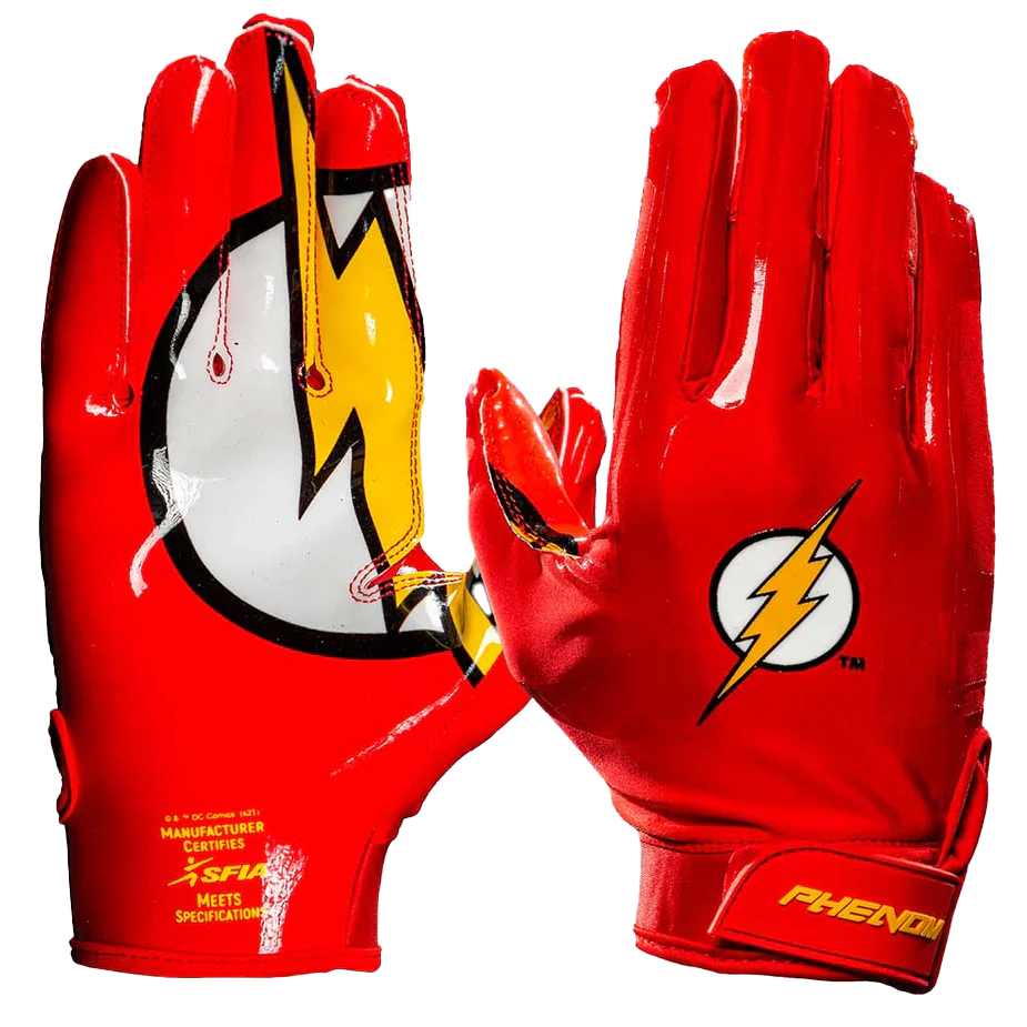 The Flash Football Gloves - VPS1 by Phenom Elite