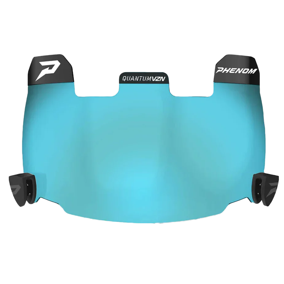 Ice Blue Football Visor - QVZN 1.0 by Phenom Elite