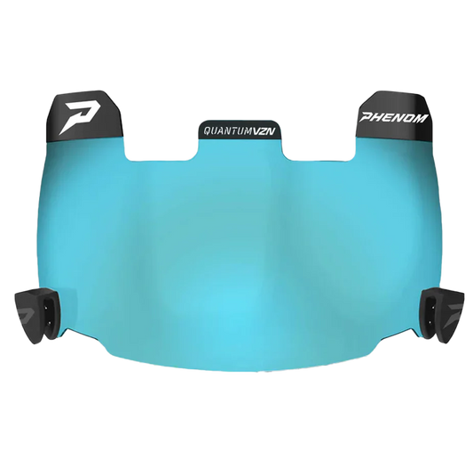 Ice Blue Football Visor - QVZN 1.0 by Phenom Elite