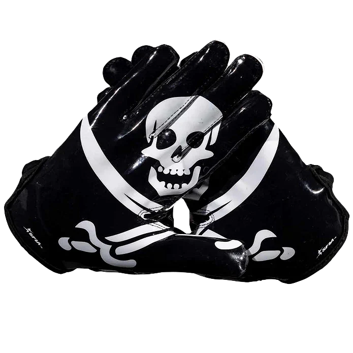 Jolly Roger Football Gloves - VPS5 by Phenom Elite