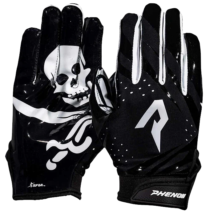 Jolly Roger Football Gloves - VPS5 by Phenom Elite