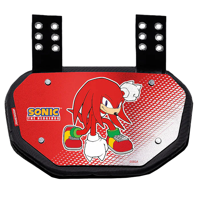 Phenom Elite Football Back Plate - Knuckles the Echidna