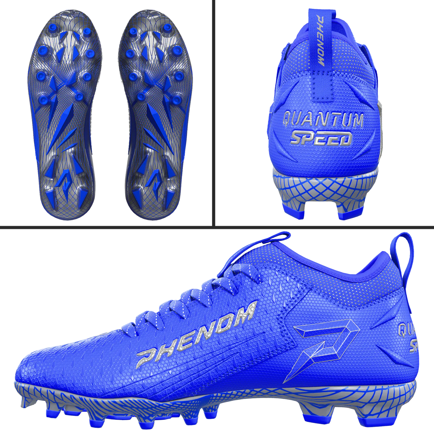 Phenom Elite Quantum Speed 2.0 Football Cleats - Team Colors