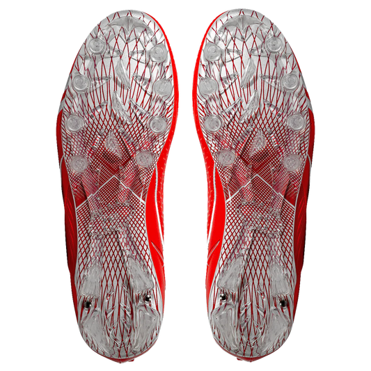 Quantum Speed: Football Cleats - Red - Team Colors