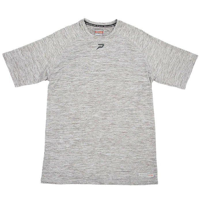 Quantum Lite Raglan Performance Tee - Heather Grey