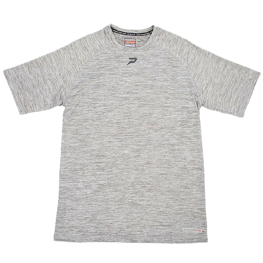 Quantum Lite Raglan Performance Tee - Heather Grey