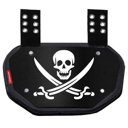 Phenom Elite Football Back Plate - Jolly Roger