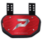 Phenom Elite Football Back Plate - Red with Chrome P Logo