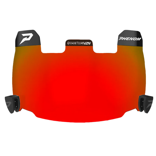 Magma Red Football Visor - QVZN 1.0 by Phenom Elite