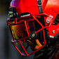 Magma Red Football Visor - QVZN 1.0 by Phenom Elite