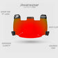 Magma Red Football Visor - QVZN 1.0 by Phenom Elite