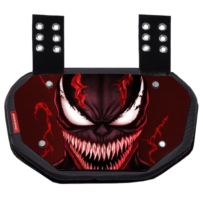 Phenom Elite Football Back Plate - Red Villain