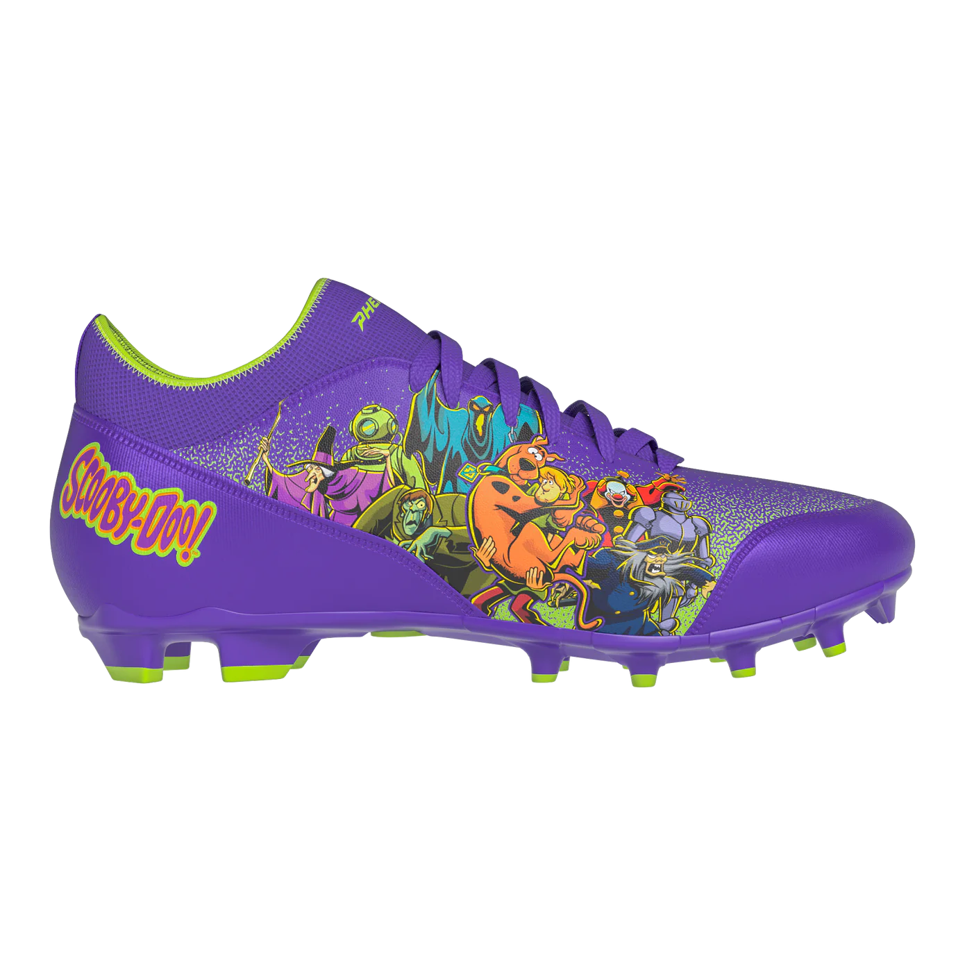 Scooby-Doo 'Unmasked' Purple Football Cleats - Velocity 3.0 by Phenom Elite