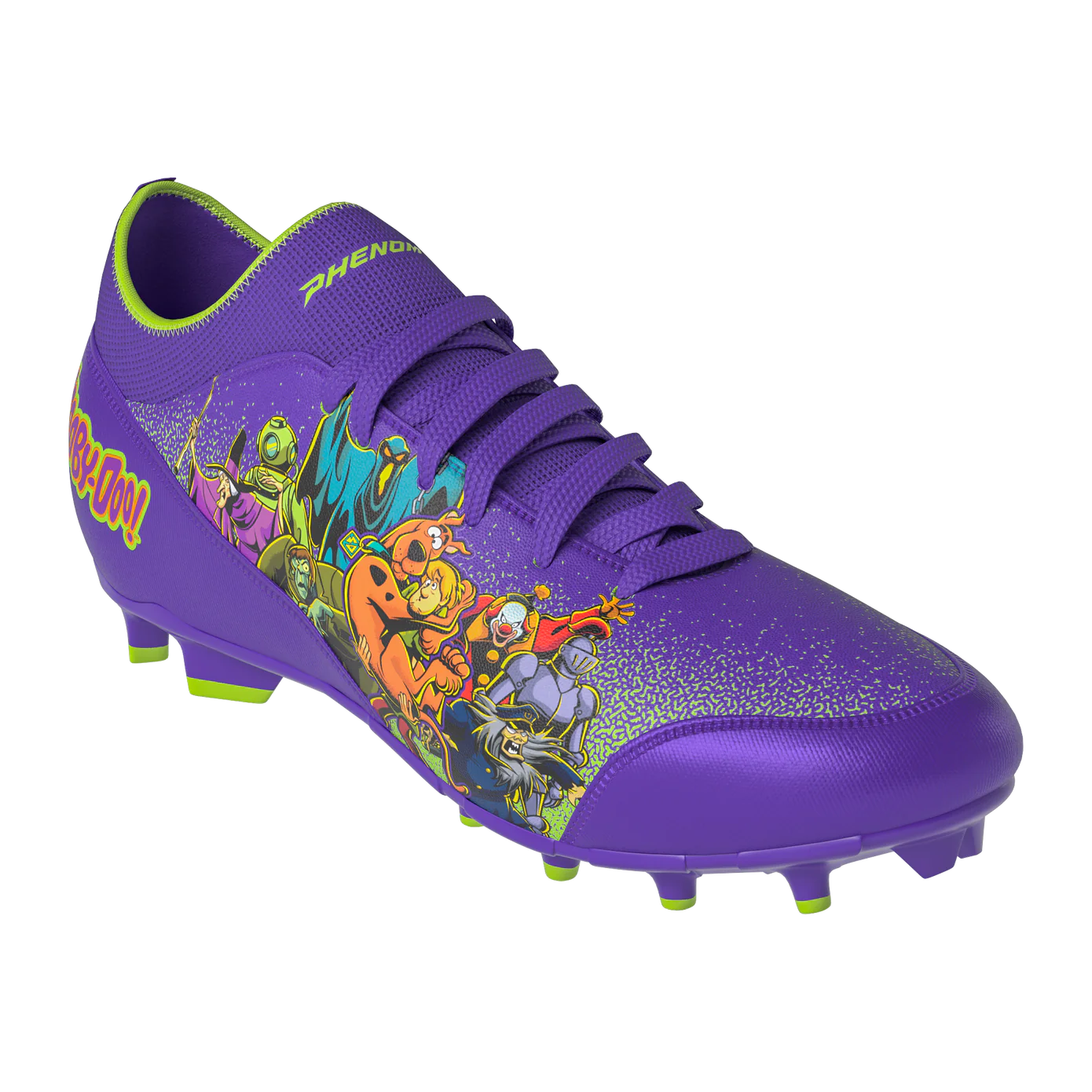 Scooby-Doo 'Unmasked' Purple Football Cleats - Velocity 3.0 by Phenom Elite