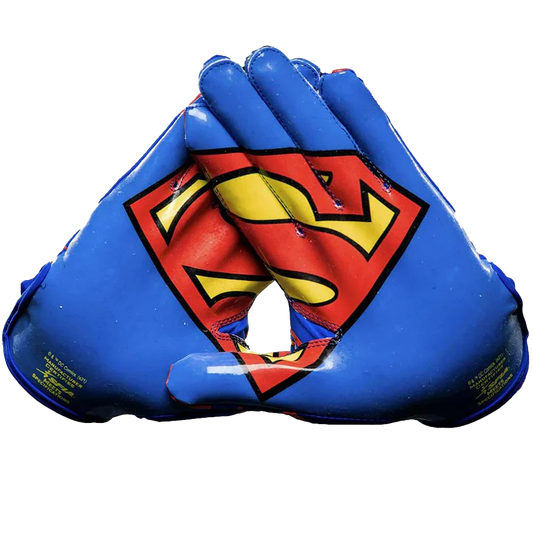 Superman Football Gloves - VPS1 by Phenom Elite