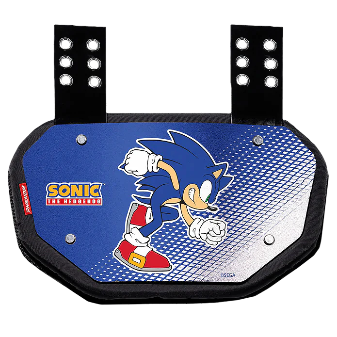 Phenom Elite Football Back Plate - Sonic the Hedgehog