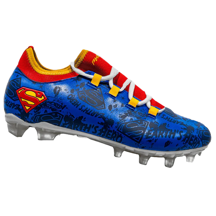 Superman Football Cleats - Velocity 2.0 by Phenom Elite