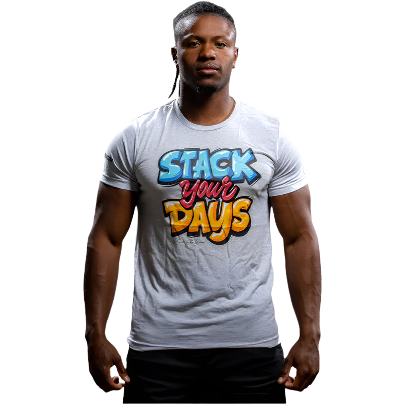 Stack Your Days Graffiti Graphic Tee