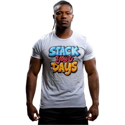 Stack Your Days Graffiti Graphic Tee