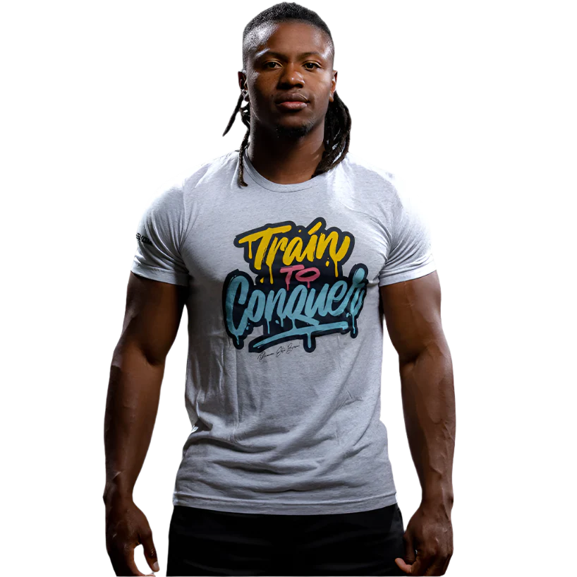 Train To Conquer Graffiti Graphic Tee