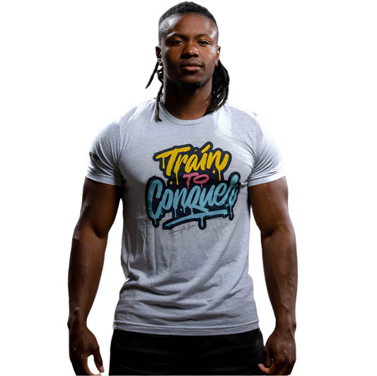 Train To Conquer Graffiti Graphic Tee