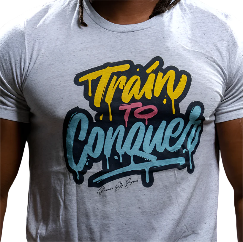 Train To Conquer Graffiti Graphic Tee