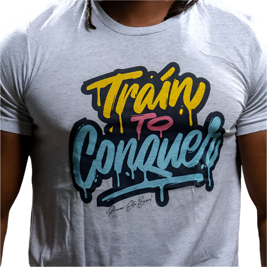 Train To Conquer Graffiti Graphic Tee